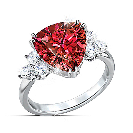 Rarest Red Womens Diamonesk Ring