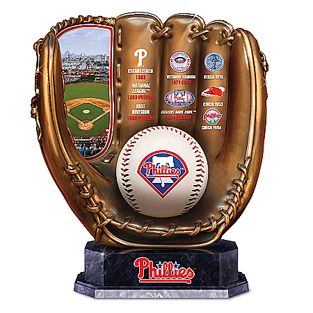 Philadelphia Phillies MLB Cold-Cast Bronze Commemorative Glove Sculpture