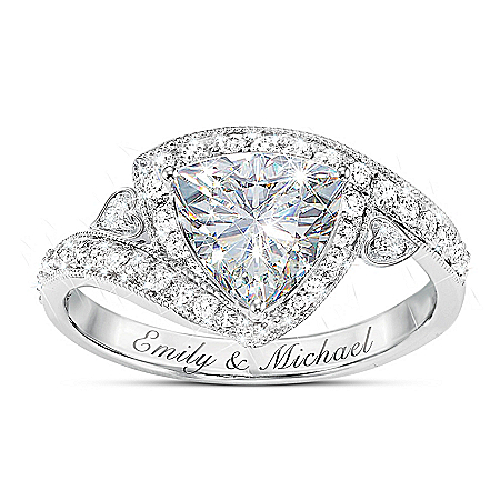 Once In A Lifetime Womens Personalized Diamonesk Ring