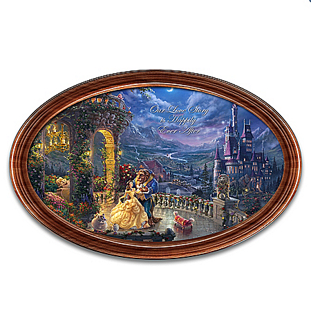 Disney Beauty And The Beast Happily Ever After Personalized Collector Plate