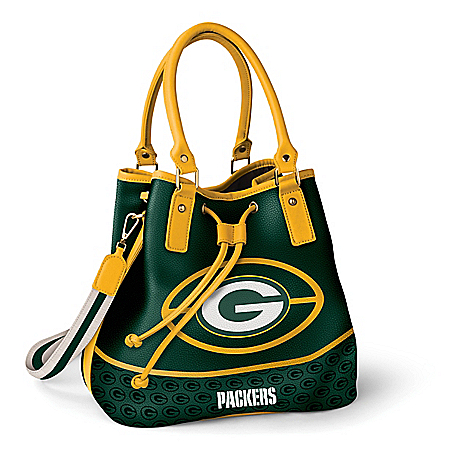 Green Bay Packers Womens NFL Bucket-Style Handbag