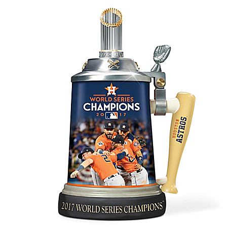 Houston Astros 2017 MLB World Series Champions Porcelain Stein