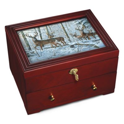 Forest Guardians Custom Crafted Wooden Keepsake Box