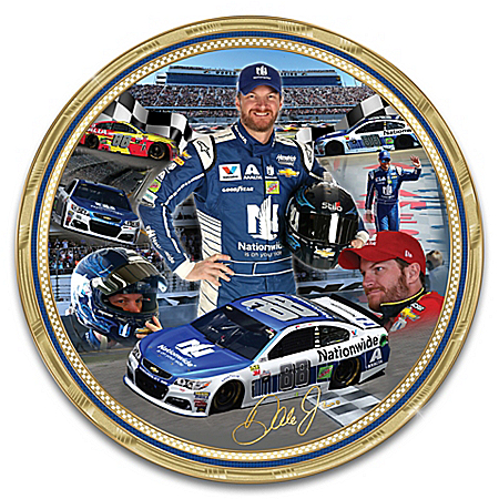 Dale Earnhardt Jr. NASCAR Heirloom Porcelain Collector Plate