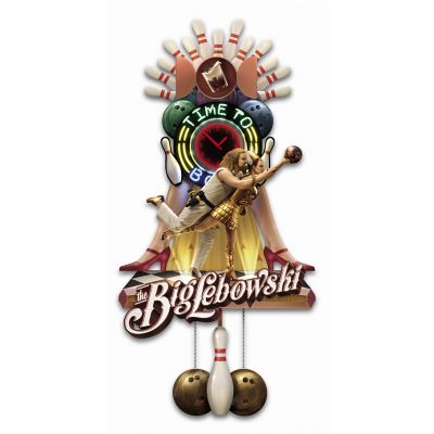 The Big Lebowski The Dude Abides Illuminated Cuckoo Clock