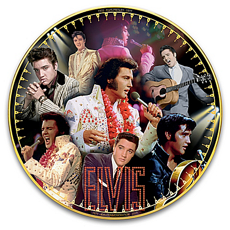 Elvis Presley 40th Anniversary Heirloom Porcelain Commemorative Collector Plate