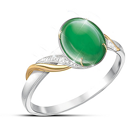 Empress Womens Burmese Jade Ring