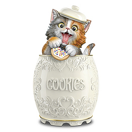 Kayomi Harai The Purr-fect Treat Ceramic Cookie Jar
