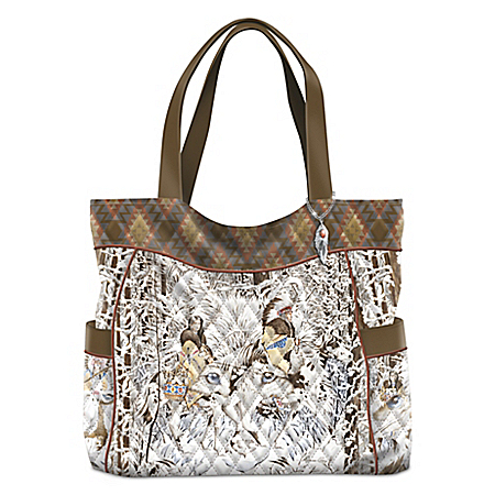 Creative Expressions Guiding Spirits Of The Wilderness Womens Quilted Tote Bag