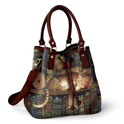 Charles Wysocki Worth The Read Bucket-Style Handbag