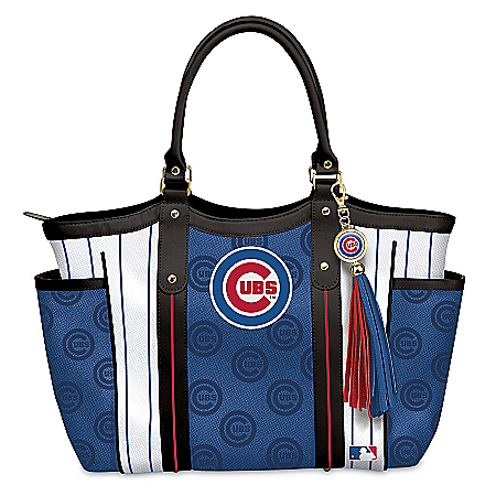 Home Run Chicago Cubs! Womens MLB Shoulder Tote Bag