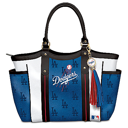 Home Run Los Angeles Dodgers! Womens MLB Shoulder Tote Bag