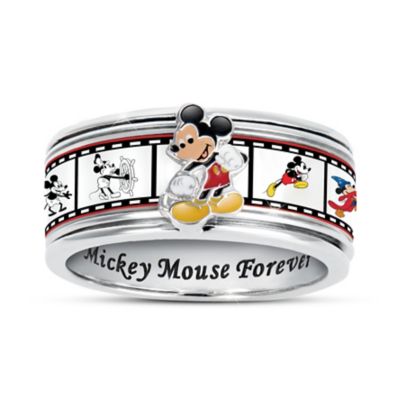 Disney Mickey Mouse Forever Womens Spinning Ring