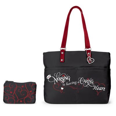 Caring Heart Womens Nurse Tribute Fashion Tote Bag
