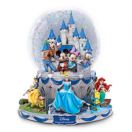 Disney Magical Moments Rotating Musical Glitter Globe