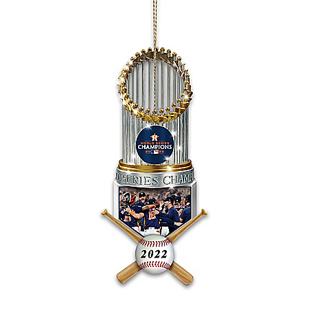 2022 MLB World Series Champions Houston Astros Trophy Ornament