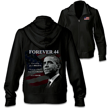 Forever 44 Barack Obama Womens Hoodie