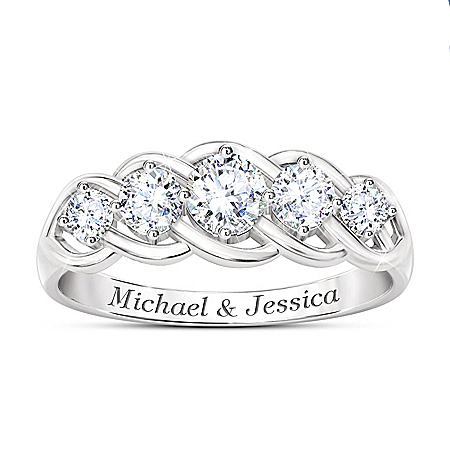 Love Of A Lifetime Womens Personalized Anniversary Ring