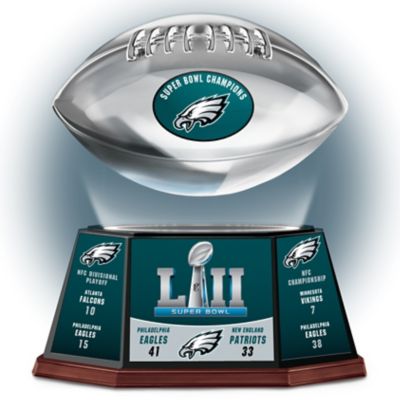 Philadelphia Eagles Super Bowl LII Championship NFL Levitating Football Sculpture