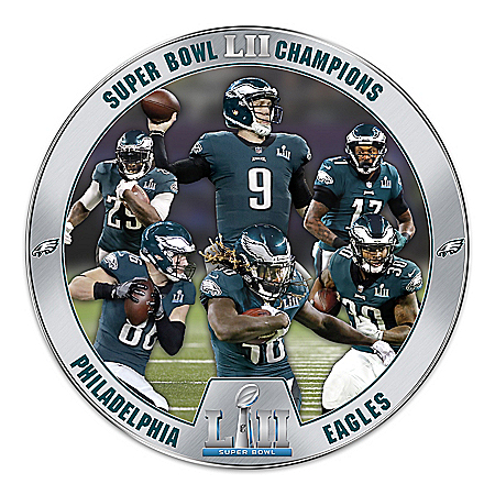 Super Bowl LII Champions Philadelphia Eagles Heirloom Porcelain NFL Collector Plate