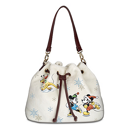 Disney Winter Wonderland Womens Fleece Fashion Handbag
