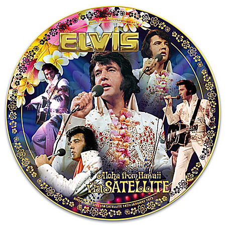 Elvis Presley Aloha From Hawaii Commemorative Heirloom Porcelain Collector Plate
