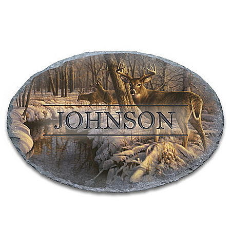 Greg Alexander Woodland Wonder Personalized Outdoor Welcome Sign