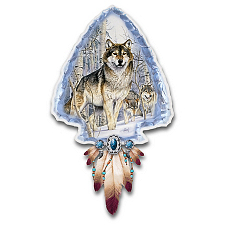 Al Agnew Mystic Spirit Illuminated Wolf Art Wall Decor