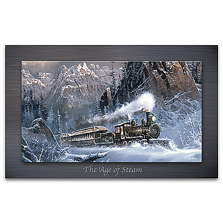 The Age Of Steam Metal Print Train Wall Decor