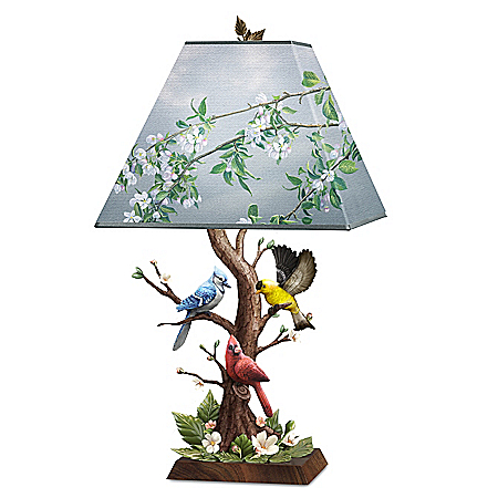 James Hautman Joyous Gathering Sculpted Songbird Accent Lamp