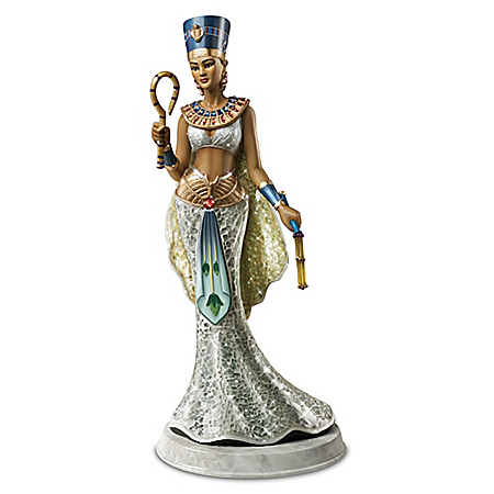 Nefertiti: Queen Of Egypt Hand-Painted Sculpture