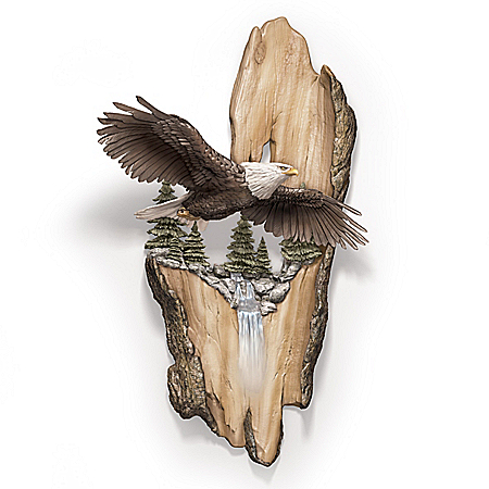Vision Of Majesty Fully Dimensional Hand-Painted Eagle Wall Decor