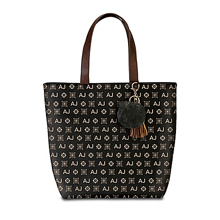 Just My Style Personalized Initials Womens Fashion Tote Bag
