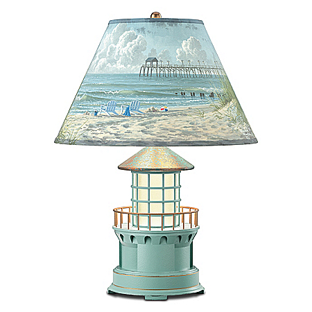 Abraham Hunter Coastal Paradise Sculpted Lighthouse Lamp