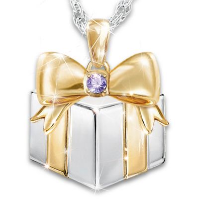 Mom's Greatest Gift Personalized Birthstone Daughter Pendant Necklace