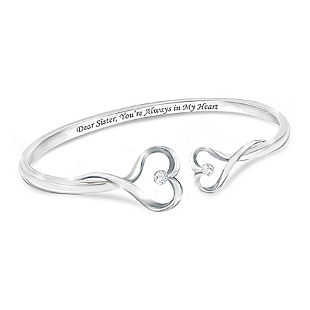 Sisters Forever Heart-Shaped Bracelet