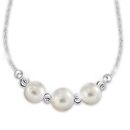 Generations Of Love Womens Freshwater Cultured Pearl Necklace