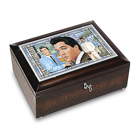 Bruce Emmett Elvis Presley Amazing Grace Handcrafted Music Box