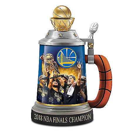 Golden State Warriors 2018 NBA Finals Champion Porcelain Stein