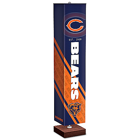 Chicago Bears NFL Floor Lamp With Foot Pedal Switch