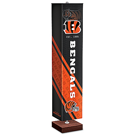 Cincinnati Bengals NFL Floor Lamp With Foot Pedal Switch