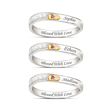 Love At First Sight Women’s Personalized Birthstone Ring