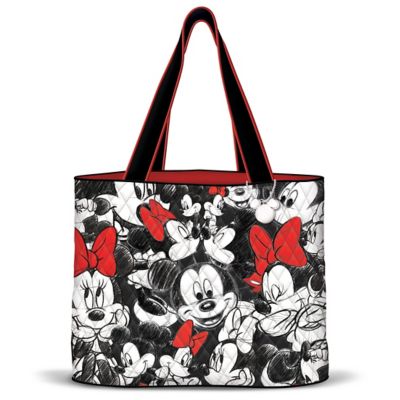 Disney's Mickey Mouse & Minnie Mouse Quilted Tote Bag