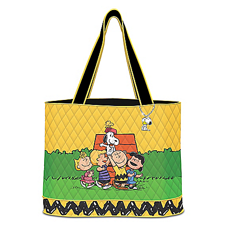 Hooray For Friends! PEANUTS Quilted Tote Bag