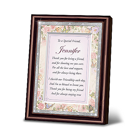 My Special Friend Personalized Poem In Mahogany-Finished Frame