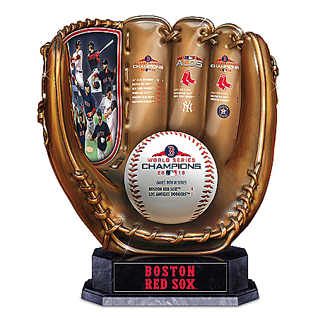 2018 MLB World Series Champions Boston Red Sox Cold-Cast Bronze Glove Sculpture