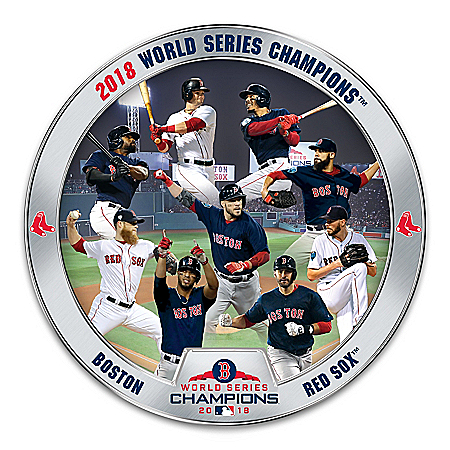 2018 MLB World Series Champions Boston Red Sox Heirloom Porcelain Collector Plate