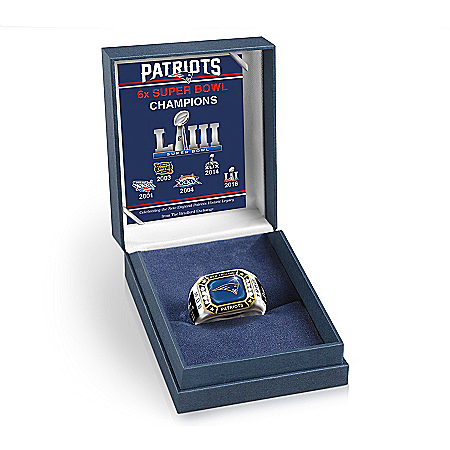 New England Patriots Super Bowl LIII Mens Personalized Commemorative NFL Fan Ring