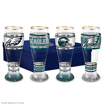 Philadelphia Eagles Four-Piece Pilsner Glass Set