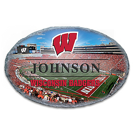 University of Wisconsin Badgers Personalized Outdoor Welcome Sign